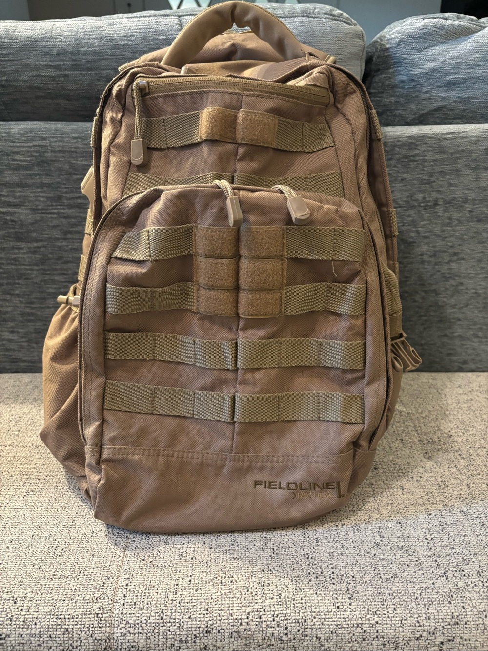 Fieldline Coyote Brown Tactical Backpack with MOLLE Webbing